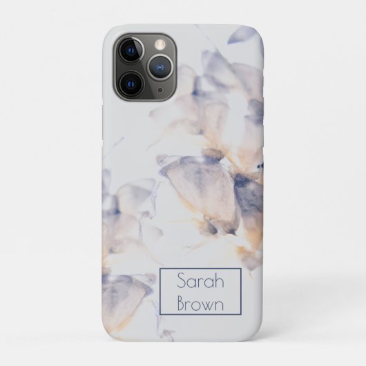 WITTE & BLAUWE BLOEMBLAADJES Case-Mate iPhone CASE (Achterkant)