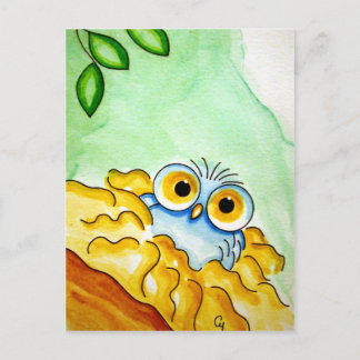 WITTE BLAUWE Briefkaart