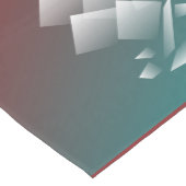 Witte blauwgroen bogung medium tafelloper (Hoek)