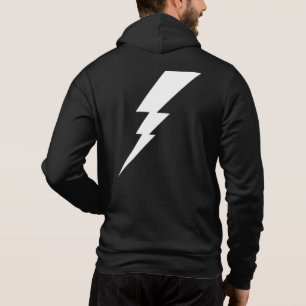 Witte bliksembolt hoodie