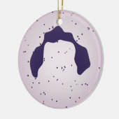 Witte bloedcel keramisch ornament (Links)