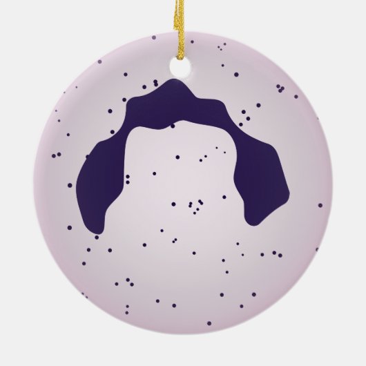 Witte bloedcel keramisch ornament (Achterkant)