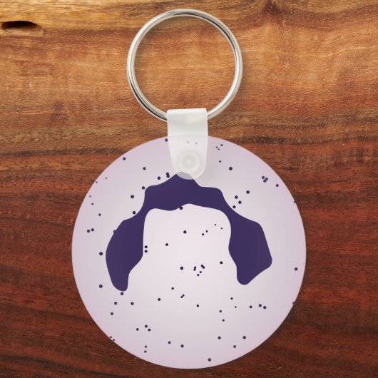 Witte bloedcel sleutelhanger (Voorkant)