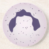 Witte bloedcel zandsteen onderzetter (Voorkant)