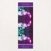 Witte bloeding Harde bloemen Aangepast Yogamat (Voorkant)