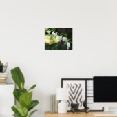 Witte bloeding Hartbloemen Poster (Thuiskantoor)