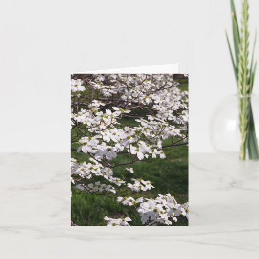 Witte Bloedooorn Bedankkaart (Voorkant)