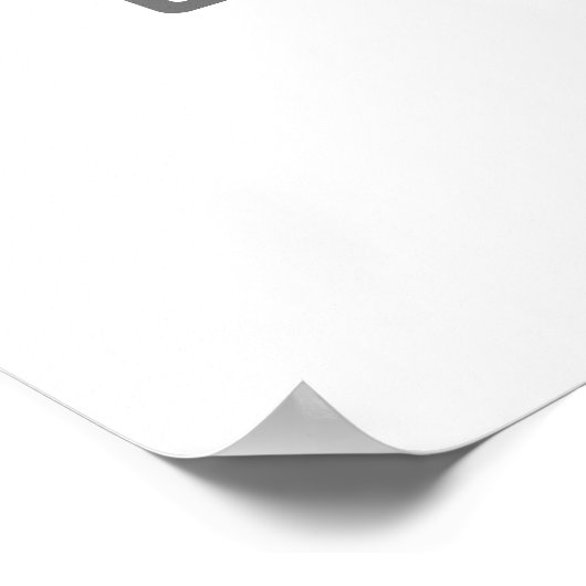 Witte bloem botanische bruidsbaby shower welkomstb poster (Hoek)