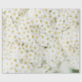 Witte bloem cadeaupapier (Vlak)