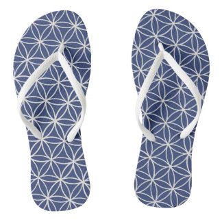 witte bloem des levens teenslippers