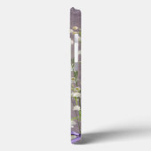 Witte Bloem Land Kant Monogram IPAD Case (Achterkant / Links)