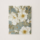 Witte bloem legpuzzel (Verticaal)