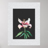 Witte Bloem Moderne Kunst II Poster (Voorkant)