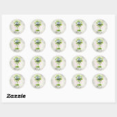 Witte Bloem Sticker (Vel)