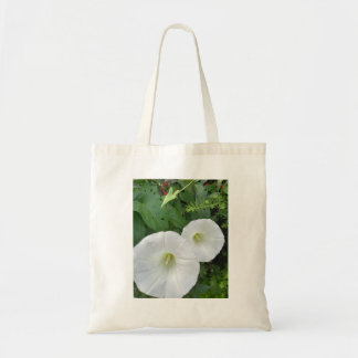 Witte Bloem Tote Tas