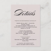 Witte Bloemblush Mauve Enclosure Kaart (Voorkant)