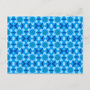 Witte bloemen, bevroren briefkaart