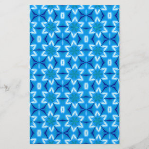 Witte bloemen, bevroren briefpapier