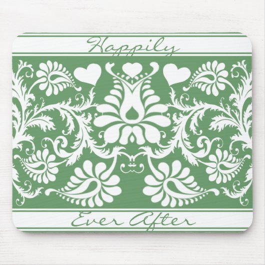 Witte  Bloemen bruiloft gunsten Muismat (Voorkant)