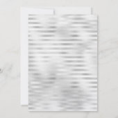 Witte Bloemen Charm Voor Elegante Bruiloften Kaart (Achterkant)