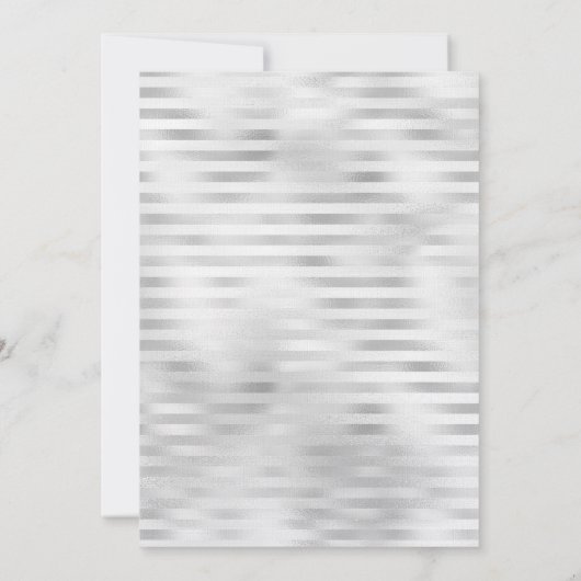 Witte Bloemen Charm Voor Elegante Bruiloften Kaart (Achterkant)