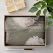 Witte  bloemen en ephemera-ontkoppeling tissuepapier (Geschenk)