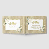 Witte Bloemen Goud 100 en Uitstekend Verjaardagsfe Gastenboek (Volledig)