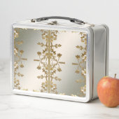 Witte Bloemen Goud  Lunchbox (In situ)