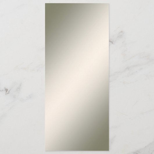 Witte Bloemen Goud Trouwmenu Menu (Achterkant)