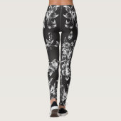 Witte bloemen leggings (Achterkant)