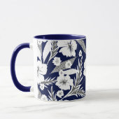 Witte bloemen mok (Links)