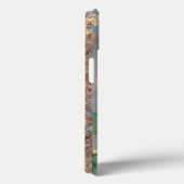 Witte bloemen op Newsprint Achtergrond Case-Mate iPhone Case (Achterkant / Rechts)