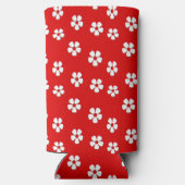 Witte bloemen rood (Achterkant)