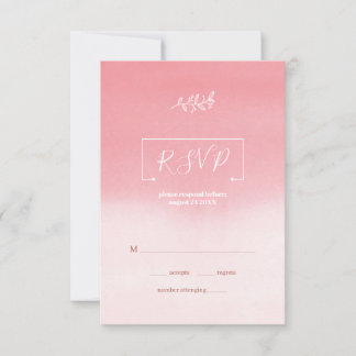 Witte bloemen RSVP kaartje