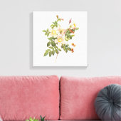  witte bloemen verpakt canvas print (Insitu (Woonkamer))