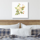  witte bloemen verpakt canvas print (Insitu (Slaapkamer))