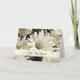 Witte Bloemen Zuster Dank Je Wel Bruidsmeisje Kaar Bedankkaart