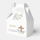 Witte bloemendoop bedankdoosjes (Voorkant Zijde)