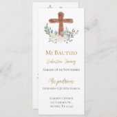 Witte bloemendoop menu (Voorkant / Achterkant)