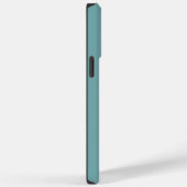 Witte bloemenmonogram iPhone / iPad hoesje (Achterkant / Rechts)