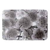Witte bloemenprint badmat (Voorkant)