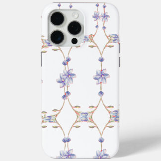 Witte bloementelefoonhoesje iPhone 15 pro max hoesje