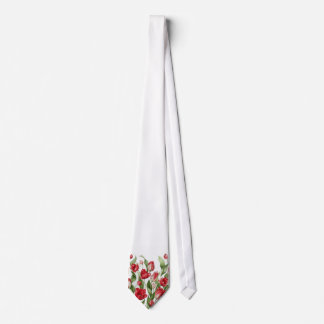 Witte bloemige aquarel tulp das