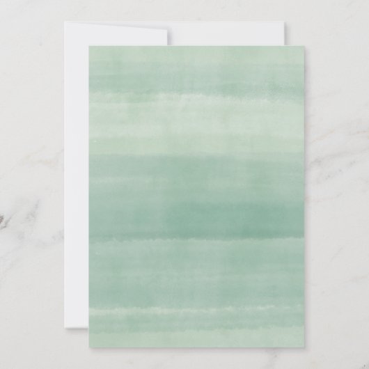 Witte bloemige babyshower uitnodigingskaart kaart (Achterkant)