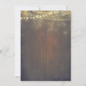 Witte bloemige glazen pot rustieke landelijke brui kaart (Achterkant)