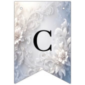 Witte Bloemrijke Bunting Vlag Vlaggetjes (Eerste vlag)