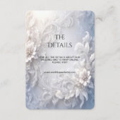 Witte Bloemrijke Detail Behuizing Kaart (Voorkant)