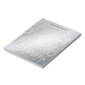 Witte Bloemrijke Notitieblok (Gedraaid)