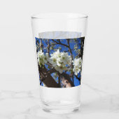 Witte bloesem Clusters Spring Flowering Pear Tree Glas (Achterkant)