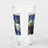 Witte bloesem Clusters Spring Flowering Pear Tree Glas (Links)